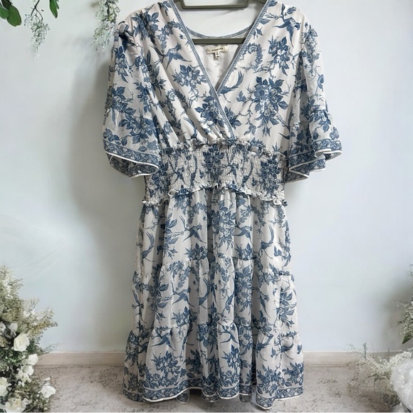 Max Studio Dresses & Skirts - Max Studio Boho Floral Dress Size XL